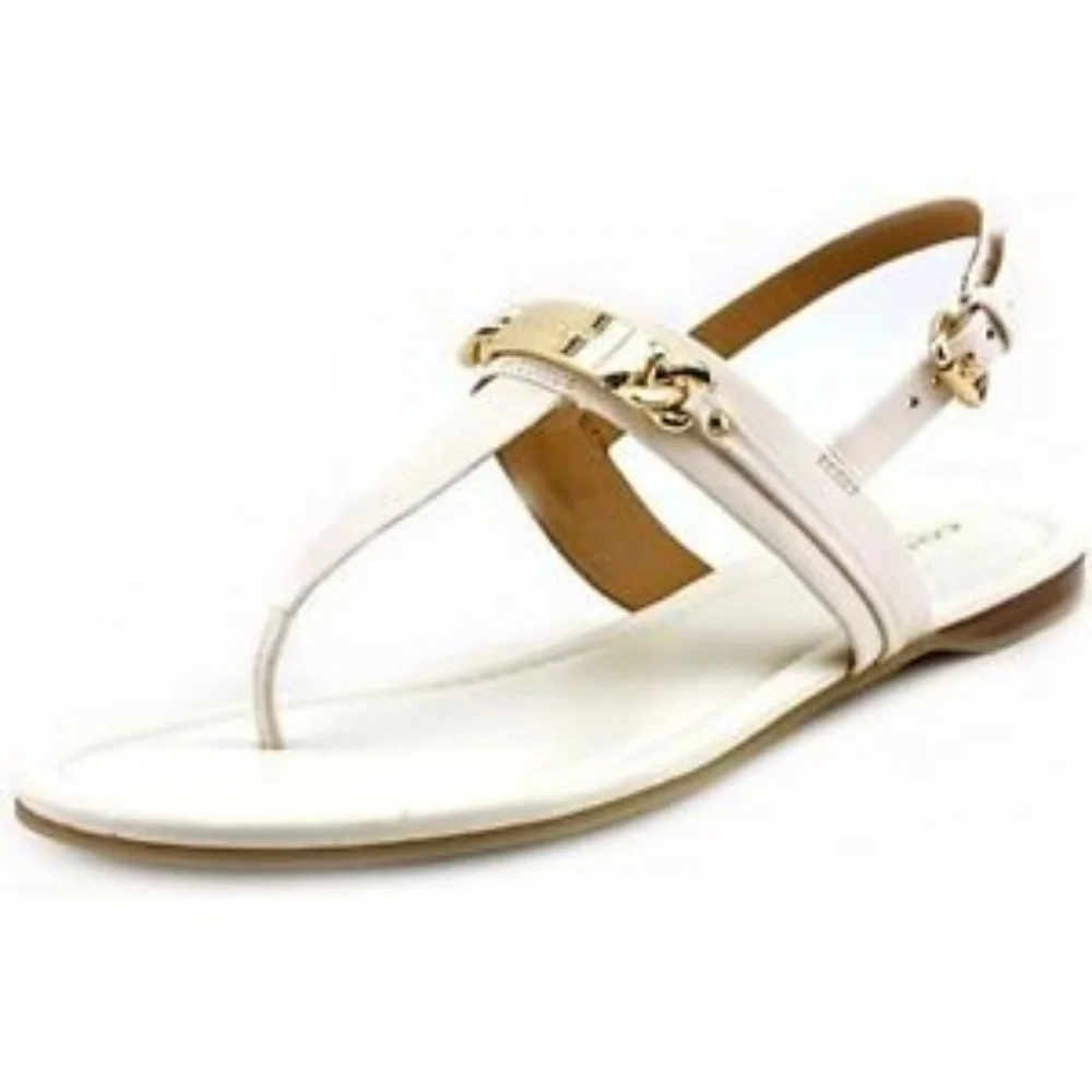 New Coach Caterine Patent Leather T Strap Sandal - Picture 2 of 8